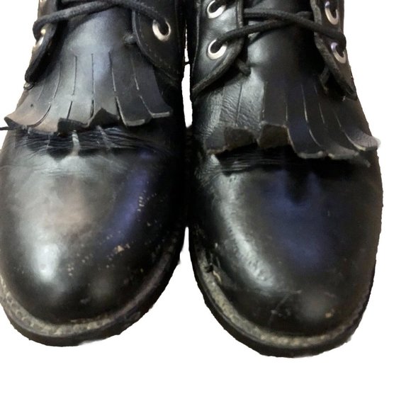 Circle A Paddock Boots Womens 5 1/2 M Black Leather Riding Equestrian - Picture 13 of 15